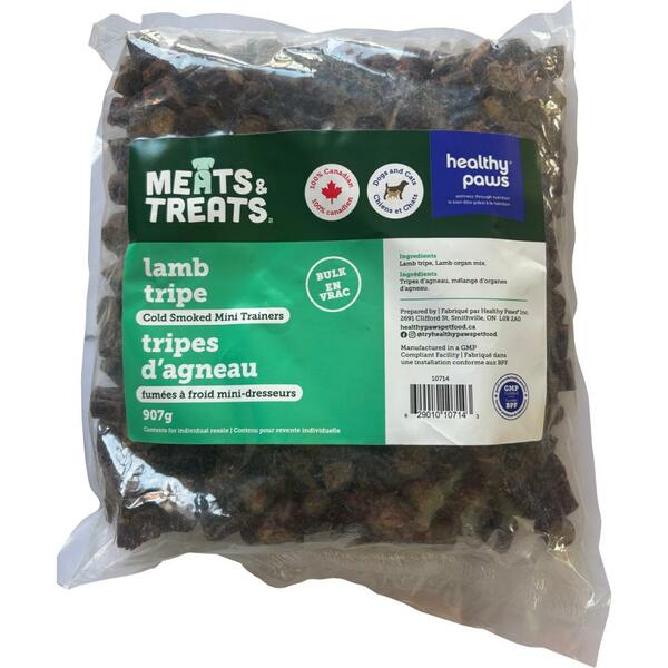 Healthy Paws - Dog - Cold Smoked Mini Trainers Lamb Tripe