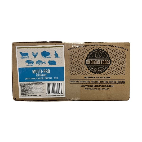 K9 Choice Foods - Dog - Multi Pro Econo Pack