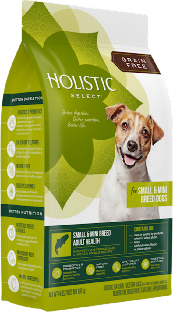 Holistic Select - Dog - Small & Mini Breed Adult Health Grain Free Anchovy, Sardine & Chicken 
