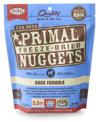 Primal - Dog - Freeze Dried Raw Nuggets Duck Recipe