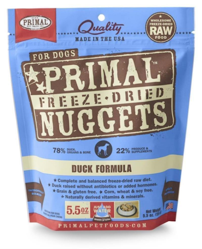 Primal - Dog - Freeze Dried Raw Nuggets Duck Recipe