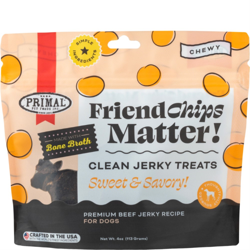 Primal - Dog - FriendChips Matte! Beef Jerky Treats