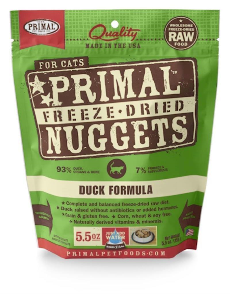 Primal - Cat - Freeze Dried Raw Nuggets Duck Recipe