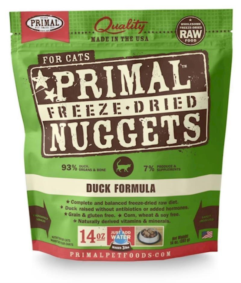 Primal - Cat - Freeze Dried Raw Nuggets Duck Recipe