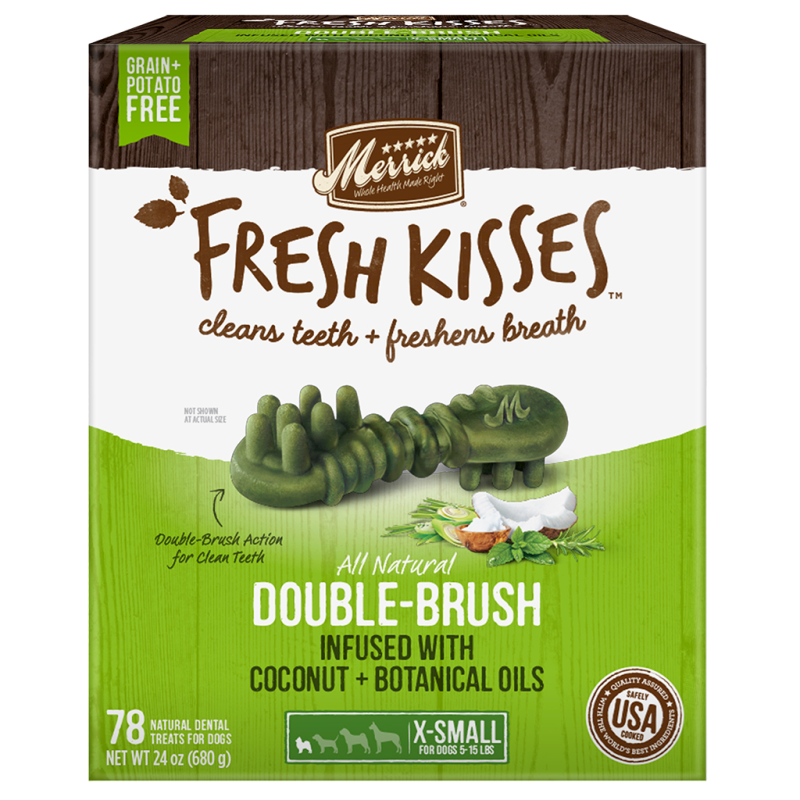 Merrick - Fresh Kisses - Coconut Oil + Botanicals Extra Small Brush Value Box