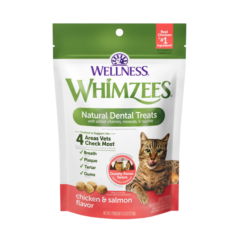 Whimzees - Cat Dental - Chicken & Salmon Treats