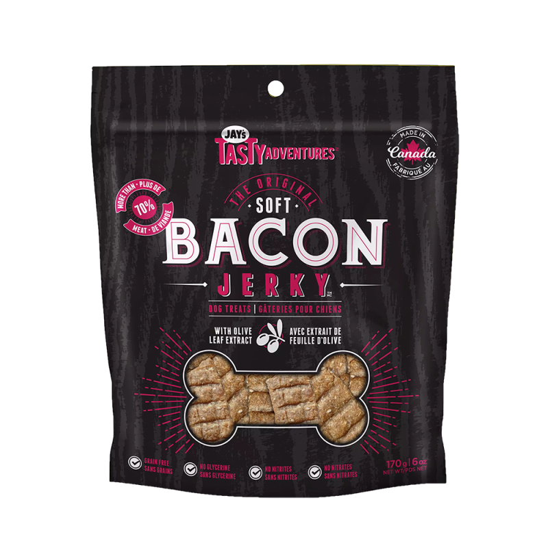 Jay's Tasty Adventures - Dog - Original Soft Bacon Jerky