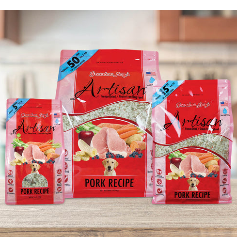 Grandma Lucy's - Dog - Artisan Freeze Dried Grain Free Pork Recipe