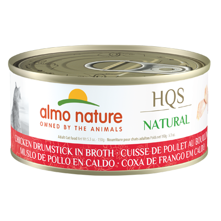 Almo Nature - Cat - HQS Natural Chicken Drumstick in Broth