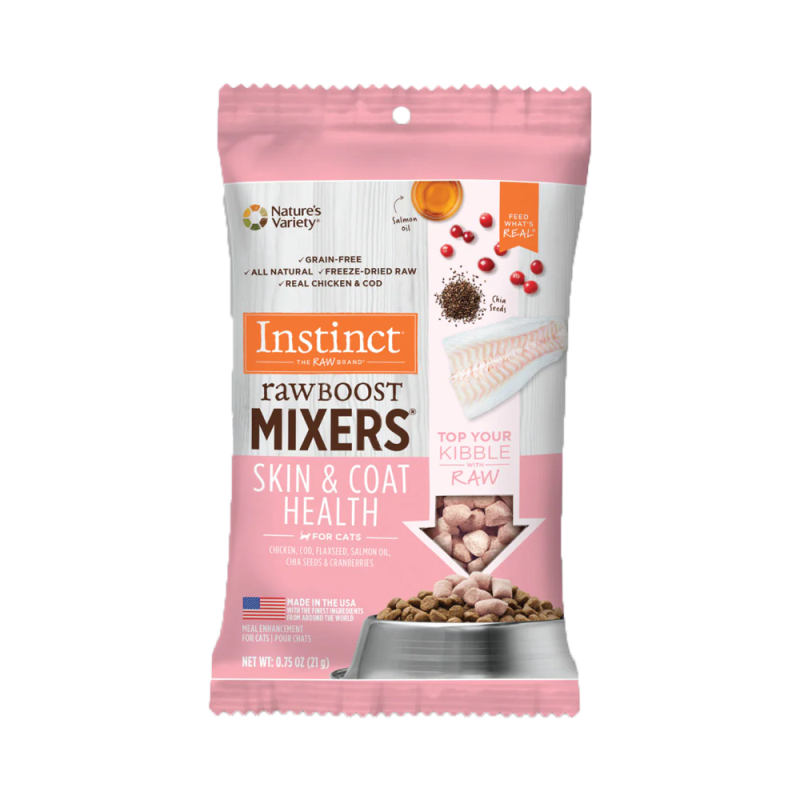 Instinct Raw Boost Mixers - Cat - Skin & Coat Health