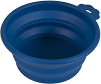 Petmate - Silicone Round Travel Bowl Blue