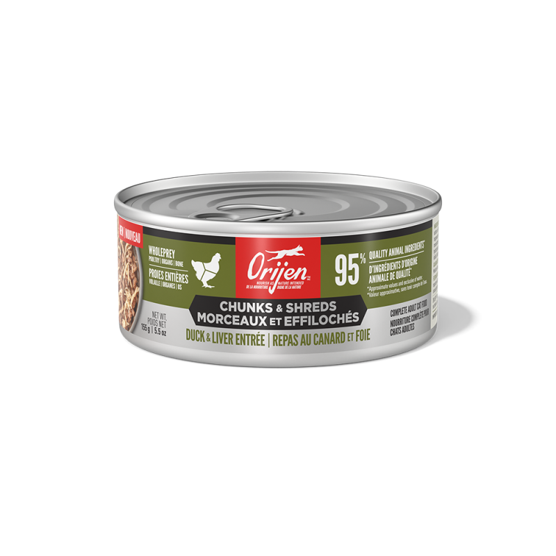 Champion - Orijen - Cat Chunks & Shreds Duck & Liver
