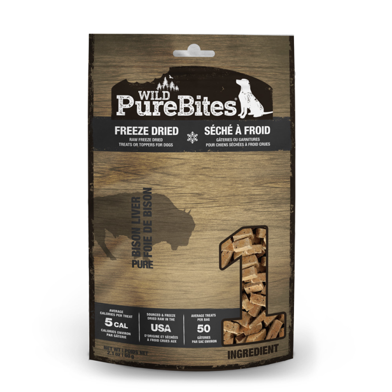 PureBites - Dog - Freeze-Dried Wild Bison Liver Mid
