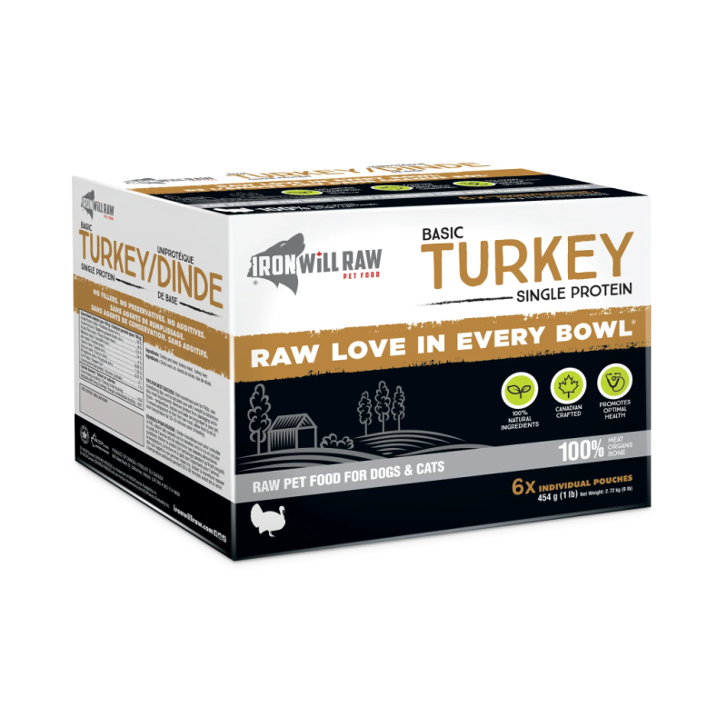 Iron Will Raw Dog GF Basic Turkey Single Protein 6