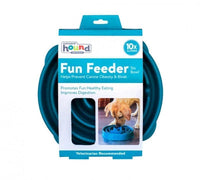 Outward Hound - Dog Fun Feeder Slow Feed Bowl Teal