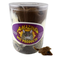 Amazing Pet - Cat - Long Hair Mouse with Squeaker