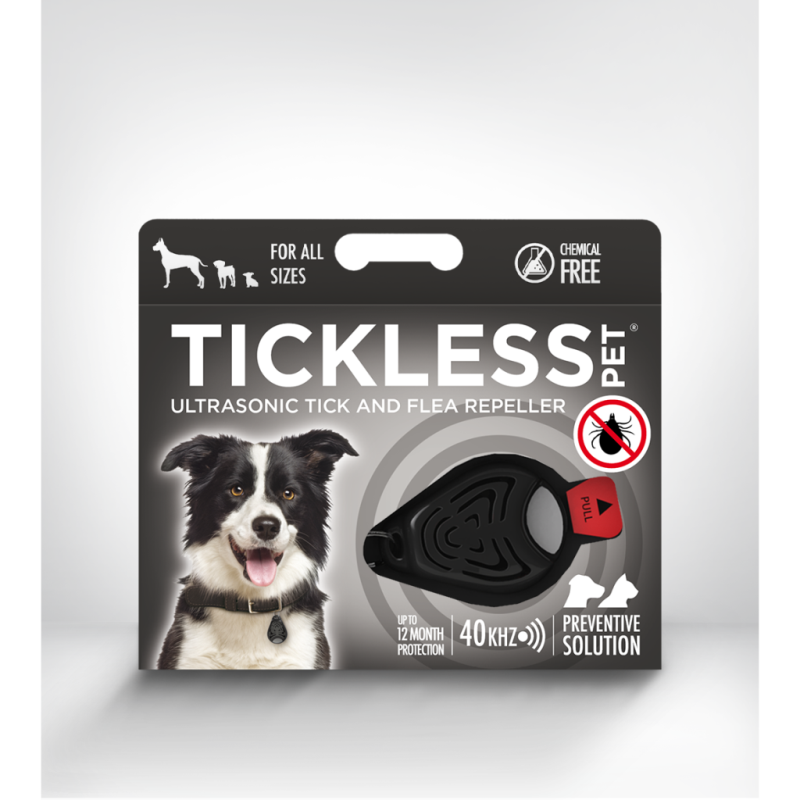 Tickless - Pet Classic Black Medallion