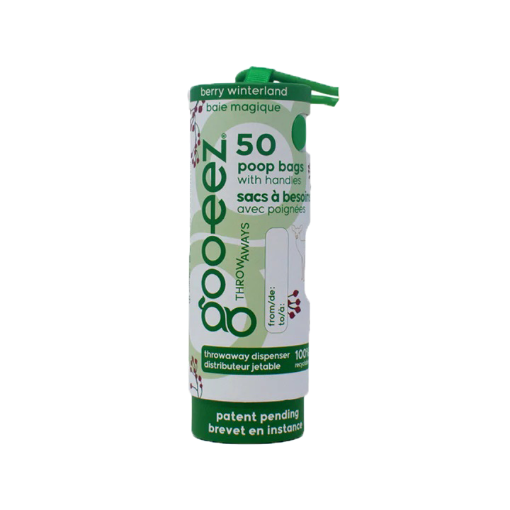 Goo-eez - Dog - Compact Ecofriendly Poop Bags Berry Winterland