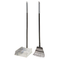 Petmate Clean Response Aluminum Rake and Pan Large