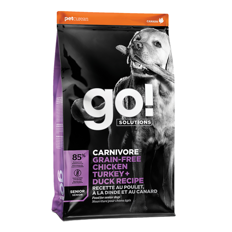 Go! Solutions - Dog - Carnivore Grain Free Senior Chicken, Turkey & Duck Recipe