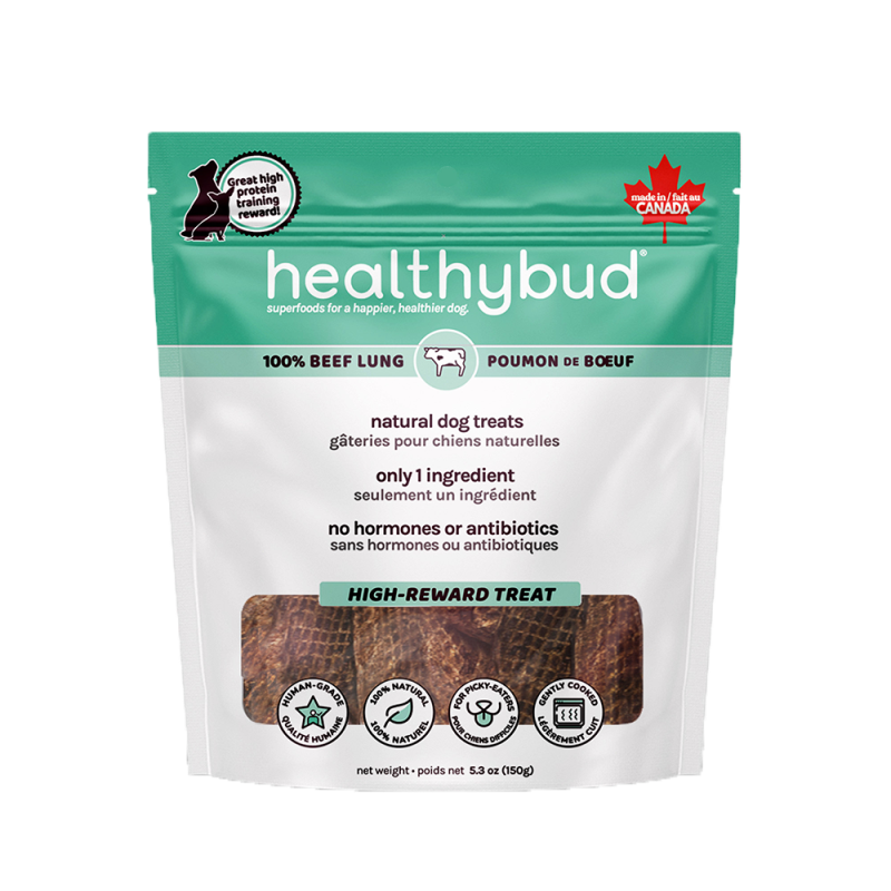 Healthybud - Dog - Single Ingredient Treats Beef Lung