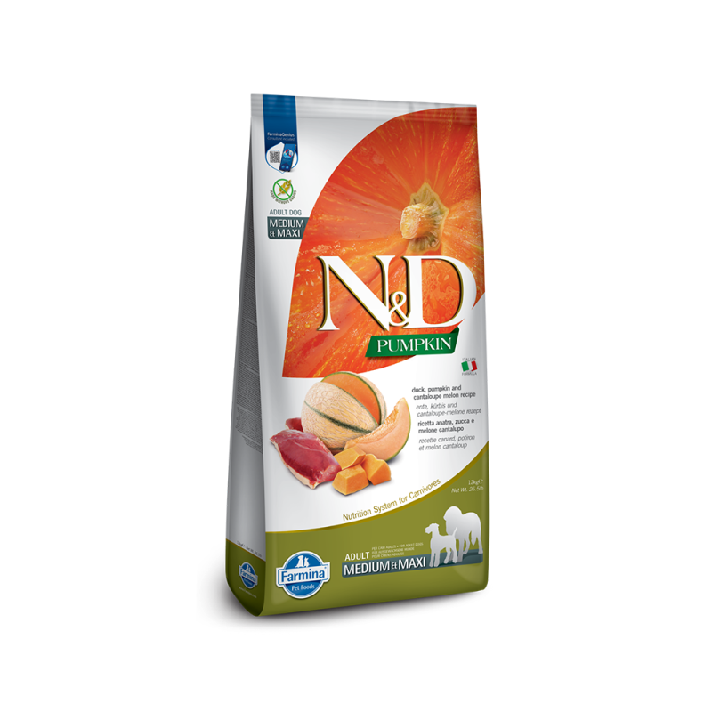 Farmina - Dog N&D Pumpkin Duck & Cantaloupe Adult /Maxi
