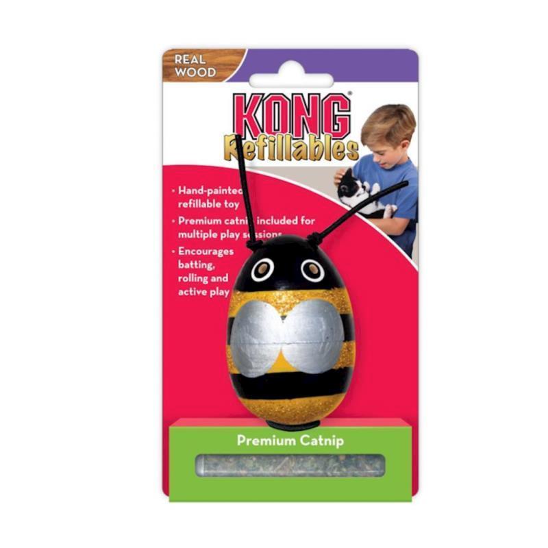 KONG - Cat Wooden Refillable Cat Toy
