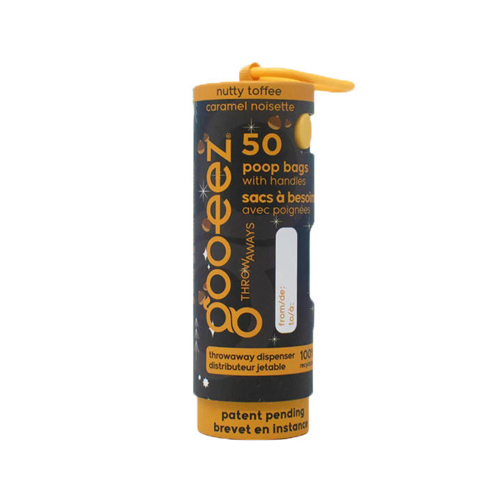 Goo-eez - Dog - Compact Ecofriendly Poop Bags Nutty Toffee
