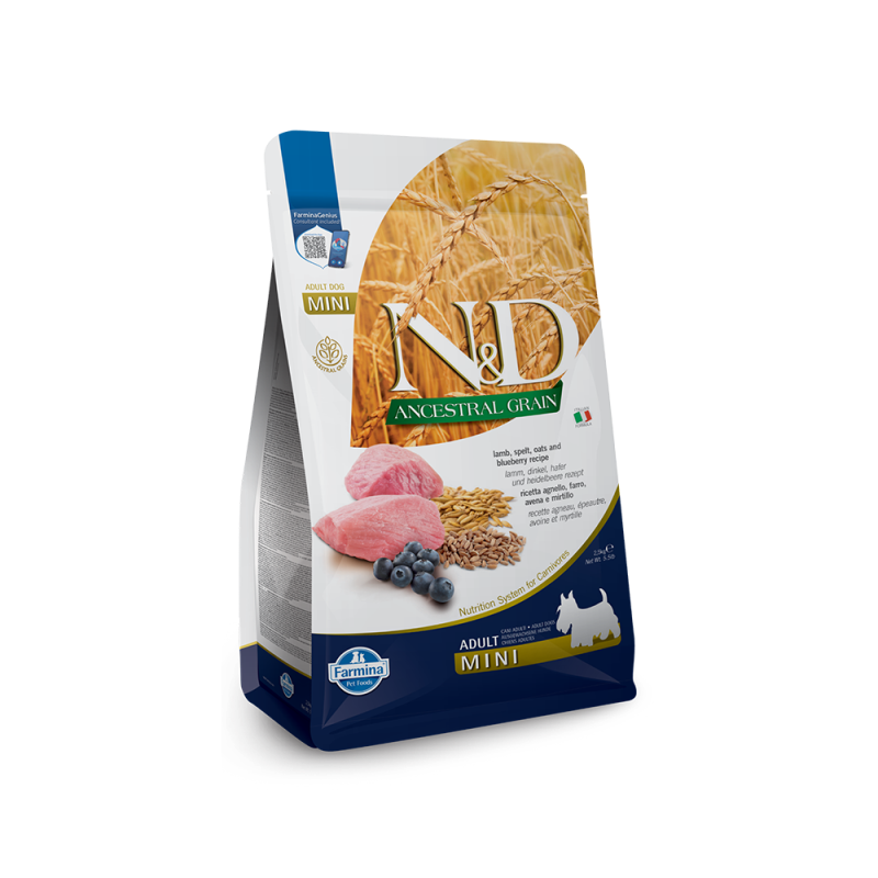 Farmina - Dog N&D Ancestral Grain Lamb & Blueberry Adult