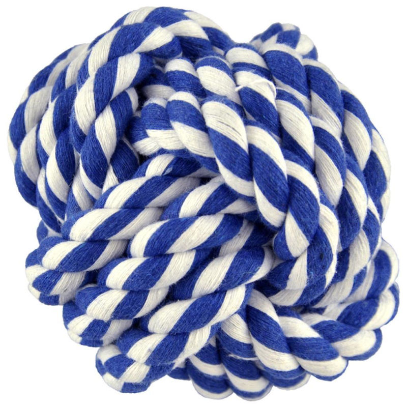 Amazing Pet - Dog - Rope & Tug Tooth Saver Rope Ball Blue