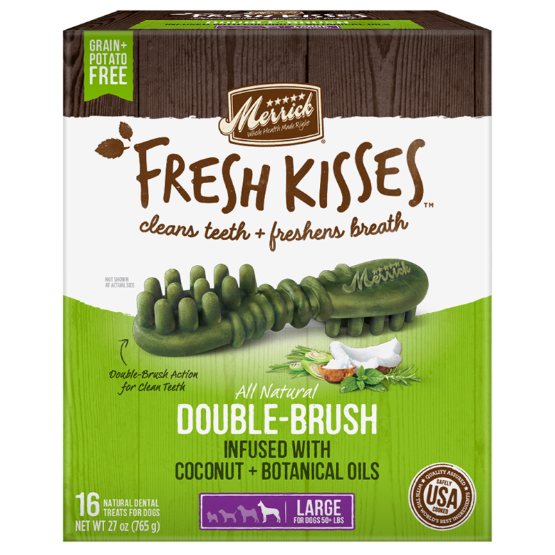 Merrick - Fresh Kisses - Coconut Oil + Botanicals Large Brush Value Box