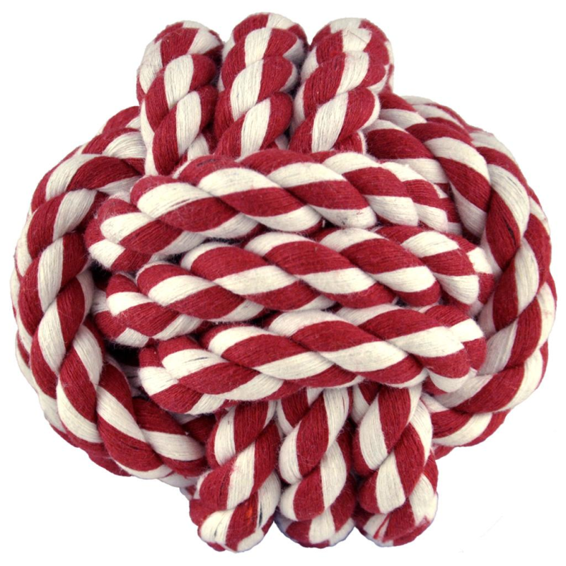 Amazing Pet - Dog - Rope & Tug Tooth Saver Rope Ball Red