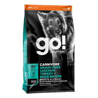 Go! Solutions - Dog - Carnivore Grain Free Adult Chicken, Turkey & Duck Recipe