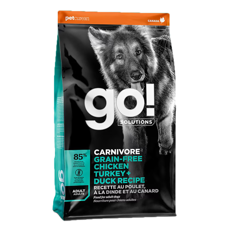 Go! Solutions - Dog - Carnivore Grain Free Adult Chicken, Turkey & Duck Recipe