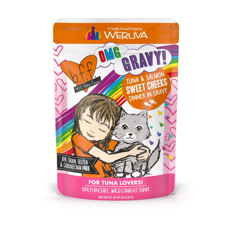 Best Feline Friend - OMG GF Tuna & Salmon Sweet Cheeks Pouch