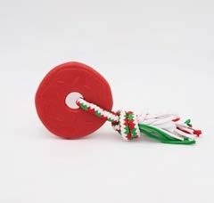 Zippy Paws - Holiday Zippytuff Teether - Donut Red