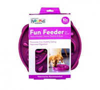 Outward Hound - Dog Fun Feeder Slow Feed Bowl Purple