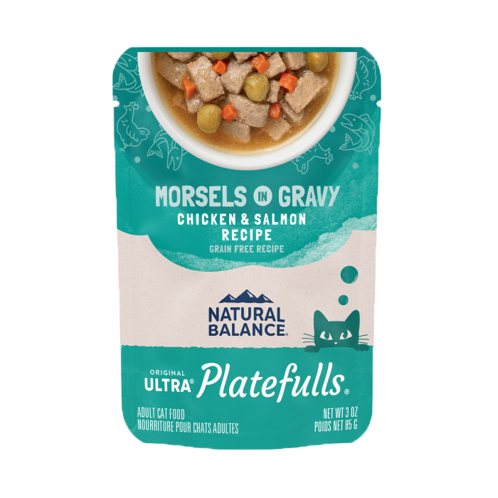 Natural Balance - Cat Platefulls - Chicken & Salmon Morsels in Gravy