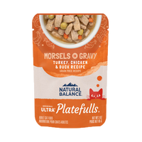 Natural Balance - Cat Platefulls - Turkey, Chicken, & Duck Morsels in Gravy