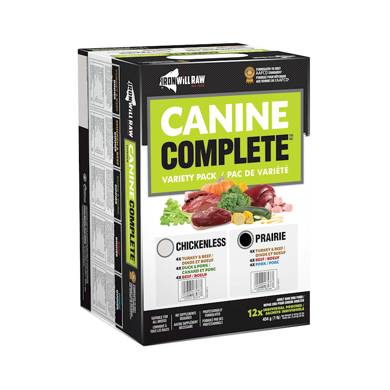 Iron Will Raw Dog Complete Prairie Variety Pack 12