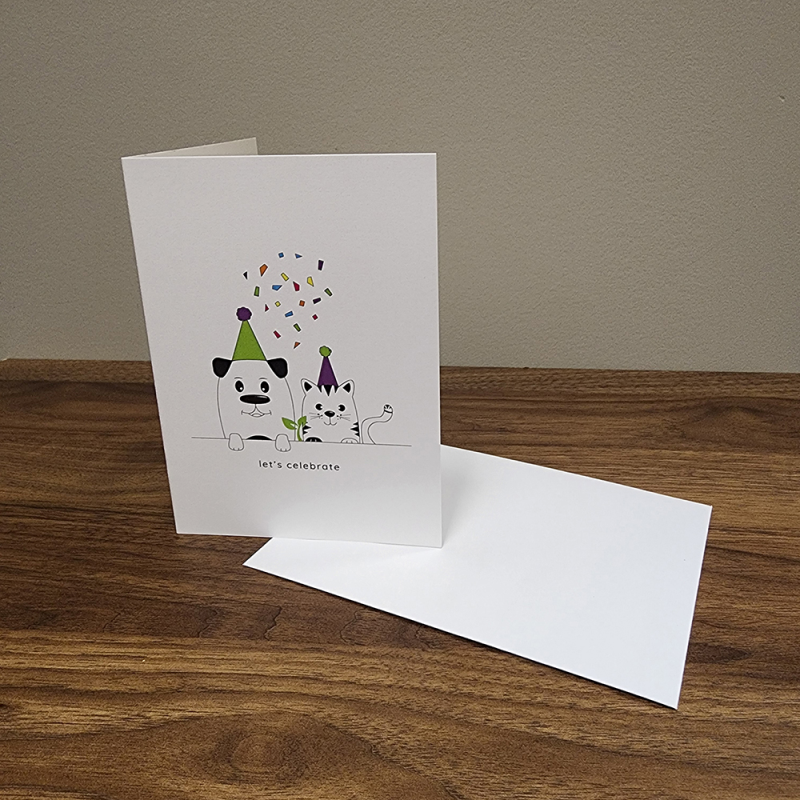 Pet Planet - Greeting Card - Celebrate