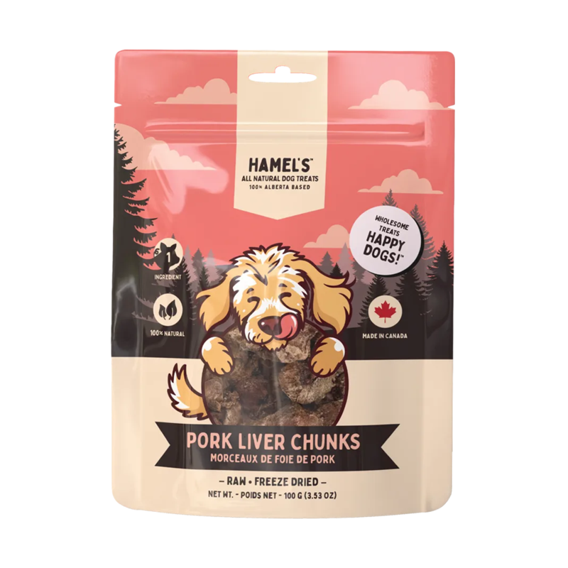 Hamel's Dog Treats - Dog - Pork Liver Chunks