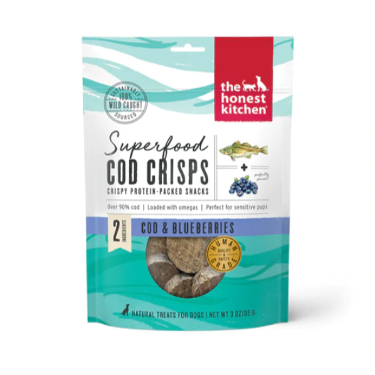The Honest Kitchen - Superfood Cod Crisps - Cod & Blueberry