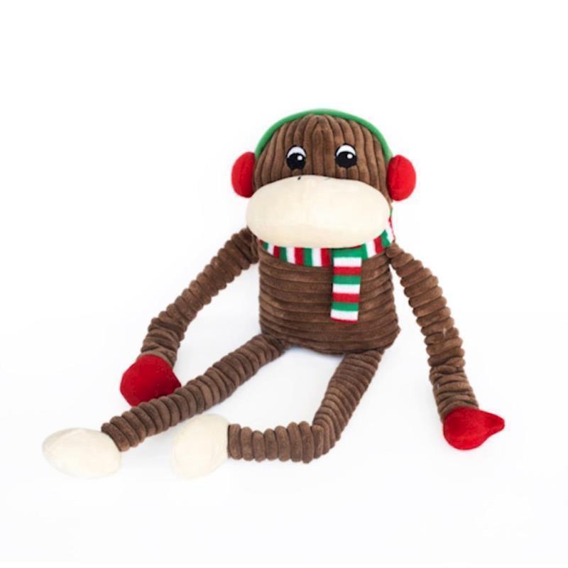 Zippy Paws - Holiday Crinkle Monkey