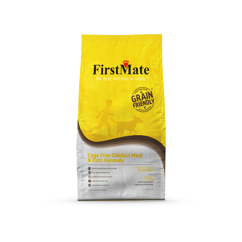 First Mate - Dog - Grain Friendly Cage Free Chicken Meal & Oats