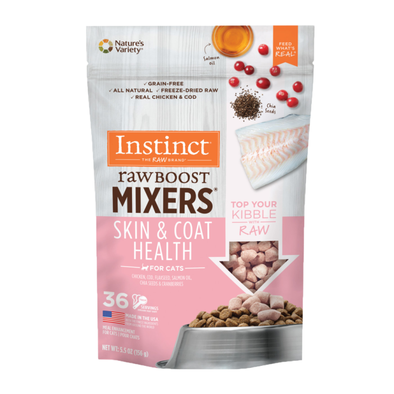 Instinct - Cat - Raw Boost Mixers Skin & Coat Health Chicken & Fish