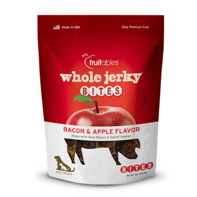 Fruitables - Dog Whole Jerky Bites Bacon & Apple