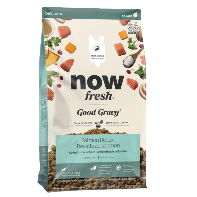 Now Fresh - Dog - Good Gravy Small Breed Adult Salmon Recipe with Ancient Grains