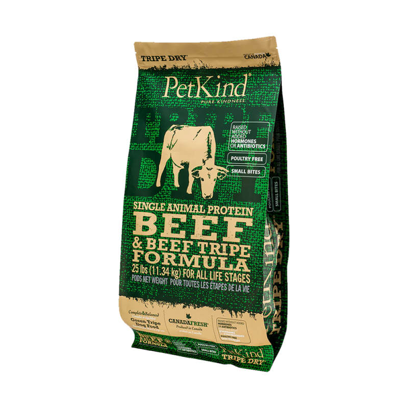 PetKind - Dog - Tripe Dry SAP Beef & Beef Tripe Tripe