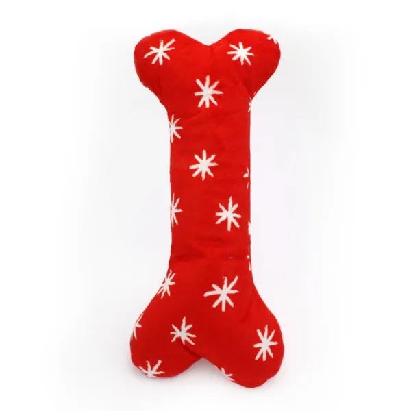 Zippy Paws - Holiday - Jigglerz Festive Bone
